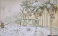 пальмы в снегу